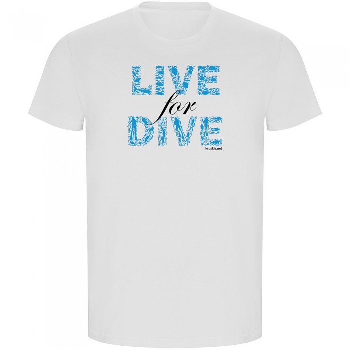 [해외]KRUSKIS 반팔 티셔츠 Live For Dive ECO 10139995842 White