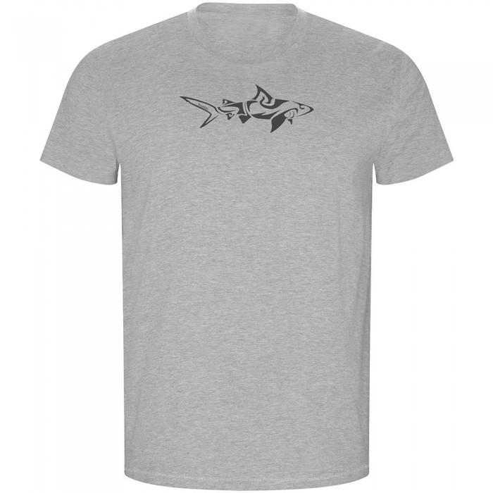 [해외]KRUSKIS Shark Tribal ECO 숏 슬리브 티셔츠 10139995929 Heather Grey
