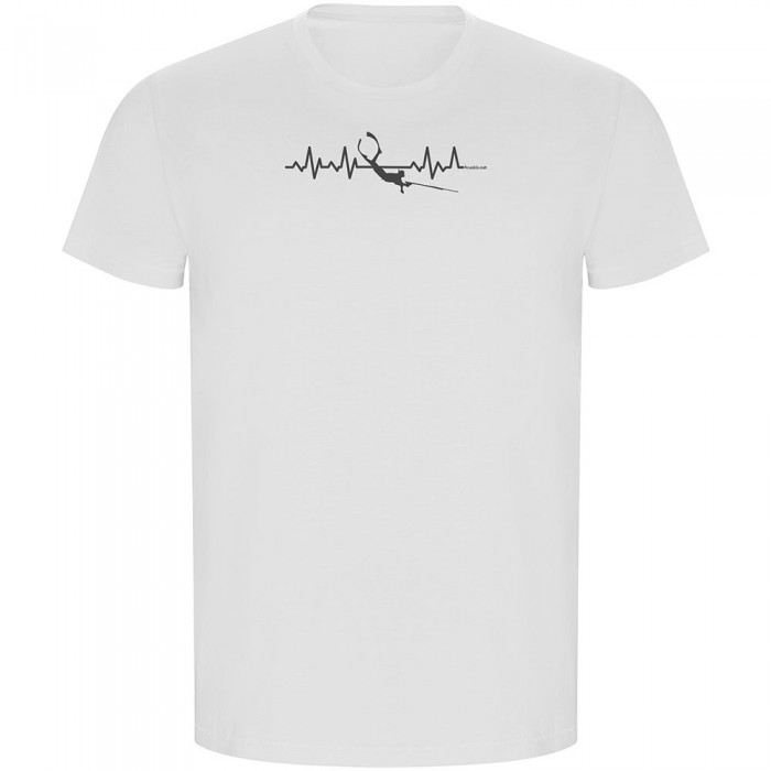 [해외]KRUSKIS Spearfishing Heartbeat ECO 숏 슬리브 티셔츠 10139995994 White