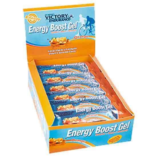[해외]VICTORY ENDURANCE Energy Boost 42g 24 Units Orange Energy Gels Box Refurbished 6140020707 Clear