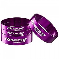 [해외]REVERSE COMPONENTS 헤드셋 스페이서 Ultra Light 1-1/8´´ 4 단위 1139934043 Purple