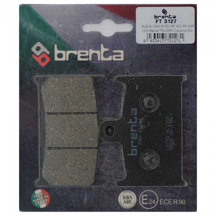 [해외]BRENTA MOTO 3127 유기농 리어 브레이크 패드 9139881397 Black / Silver