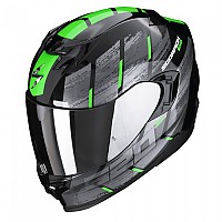 [해외]SCORPION EXO-520 Evo 에어 Maha 풀페이스 헬멧 9139815204 Black / Green