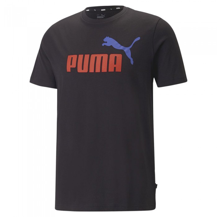 [해외]푸마 Ess+ 2 Col 로고 반팔 티셔츠 139553441 Puma Black / Warm