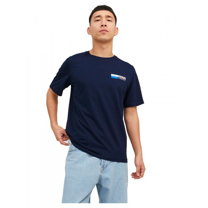 [해외]잭앤존스 Corp 로고 반팔 티셔츠 139954072 Navy Blazer / Print