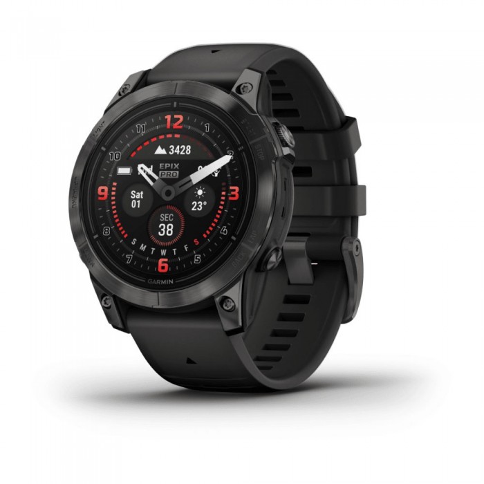 [해외]가민 Epix Pro 47 Sapphire Watch 14139954511 Carbon Grey DLC Titanium / Black