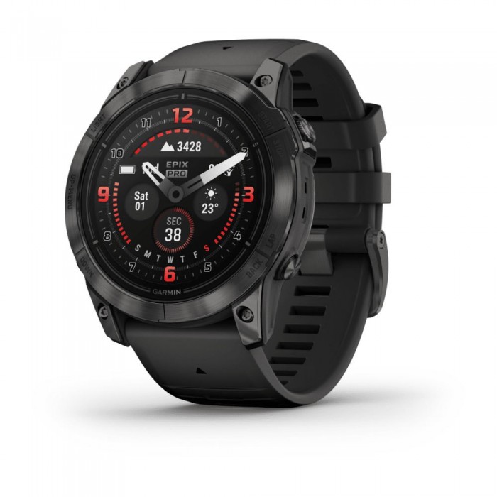 [해외]가민 Epix Pro 51 Sapphire Watch 14139954513 Carbon Grey DLC Titanium / Black