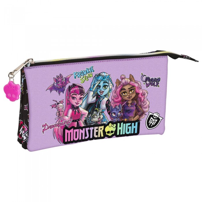 [해외]SAFTA Monster High ´´Creep´´ Triple Pencil Case 14139812550 Multicolor
