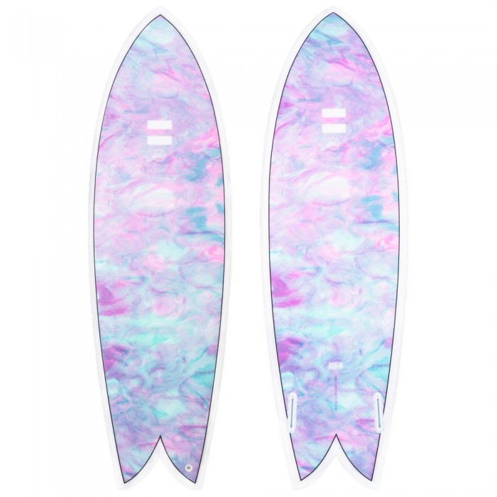 [해외]INDIO DAB 5´9´´ Surfboard 14138765356 Swirl Effect Blue Purple