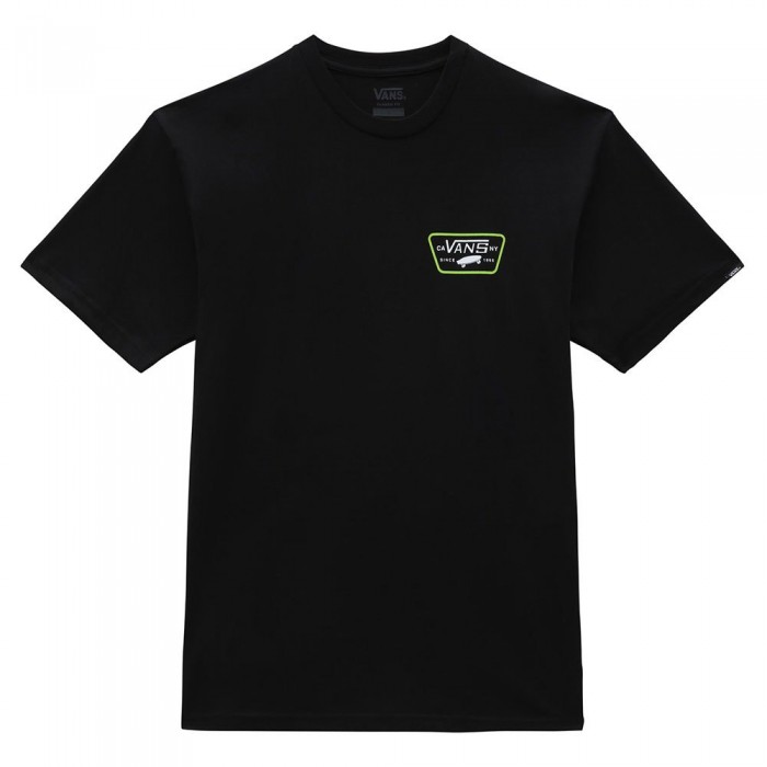[해외]반스 Full Patch Back 숏 슬리브 티셔츠 14140018001 Black / Lime Green