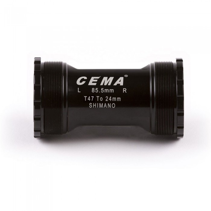 [해외]CEMA Shimano용 나사식 스테인리스 스틸 바텀 브래킷 컵 T47 1139989084 Black