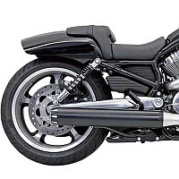 [해외]BASSANI XHAUST Straight Cut Harley Davidson Ref:1V17RB 비승인 오토바이 머플러 9140049330 Black