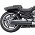 [해외]BASSANI XHAUST Straight Cut Harley Davidson Ref:1V17RB 비승인 오토바이 머플러 9140049330 Black