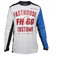 [해외]FASTHOUSE Worx 68 긴팔 티셔츠 9139983413 White / Blue