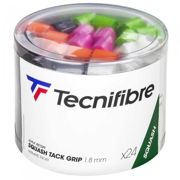 [해외]테크니화이버 Tack Squash Grip 24 Units 12138071317 Black / White / Green / Orange / Pink