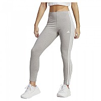 [해외]아디다스 Essentials 3 Stripes high waist leggings 139926621 Mgreyh / White