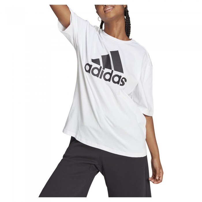 [해외]아디다스 Essentials Big 로고 반팔 티셔츠 139926745 White / Black