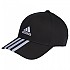 [해외]아디다스 3 Stripes Cotton Twill Baseball 모자 7139932421 Black / White