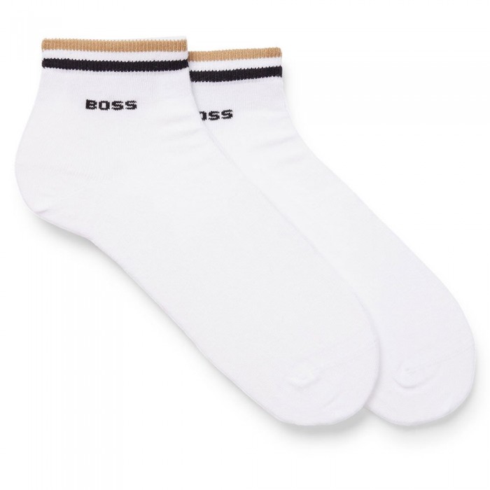 [해외]BOSS Sh Stripe Cc 10249327 양말 2 켤레 139681409 White