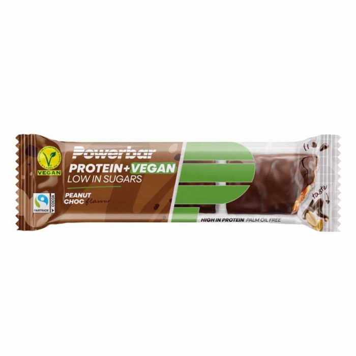 [해외]파워바 땅콩과 초콜릿 프로teinPlus + Vegan 42g 단백질 술집 4140078978 Brown