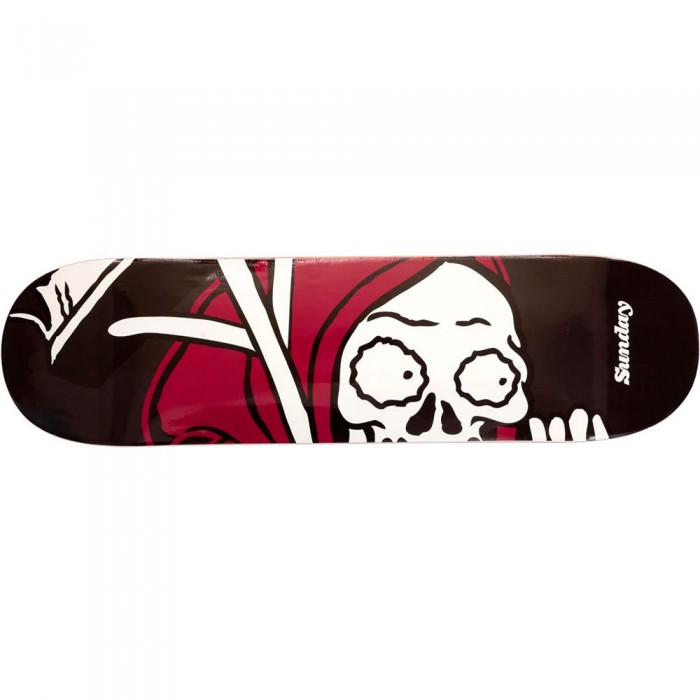 [해외]SUNDAY 스케이트보드 데크 Creepy Sweeper 8.5´´ 14140008834 Black / White / Red