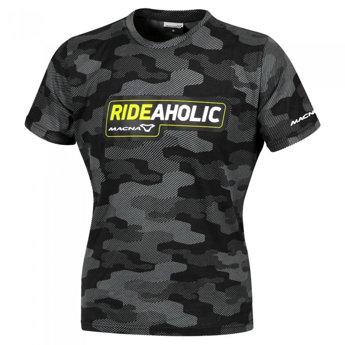 [해외]MACNA Dazzle Rideaholic 반팔 티셔츠 9140101031 Black / Grey / Fluo Yellow