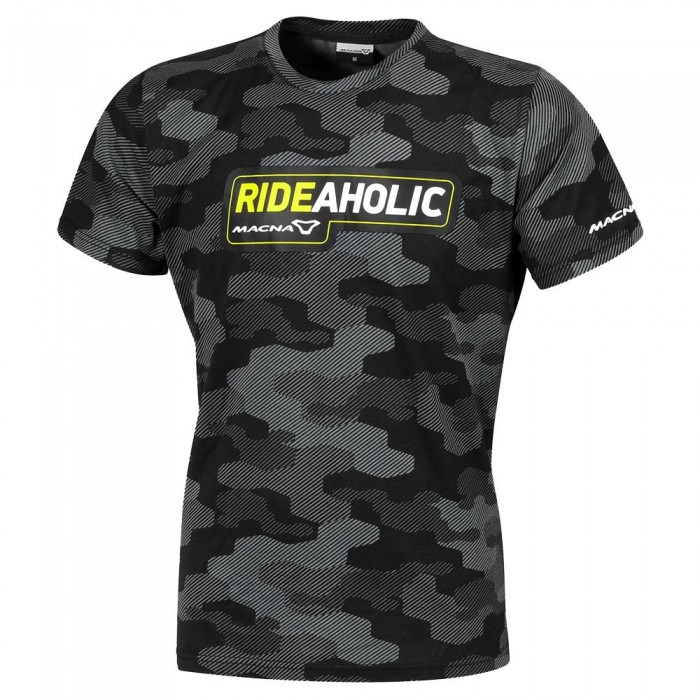 [해외]MACNA 티셔츠 Dazzle Rideaholic 9140101032 Black / Grey / Fluo Yellow