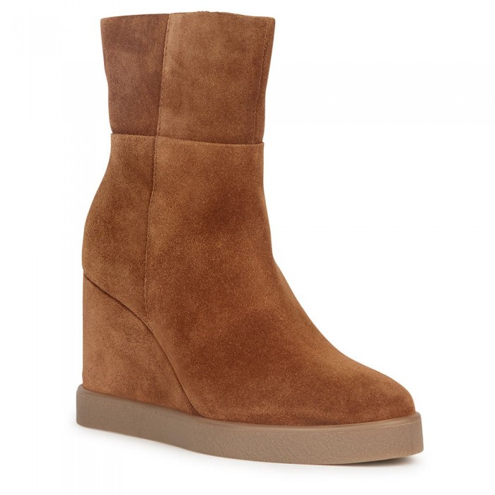 [해외]제옥스 Elidea Wedge 부츠 139951018 Dark Camel