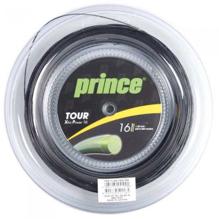 [해외]PRINCE 테니스 릴 스트링 Tour XP 200 m 12139017206 Black
