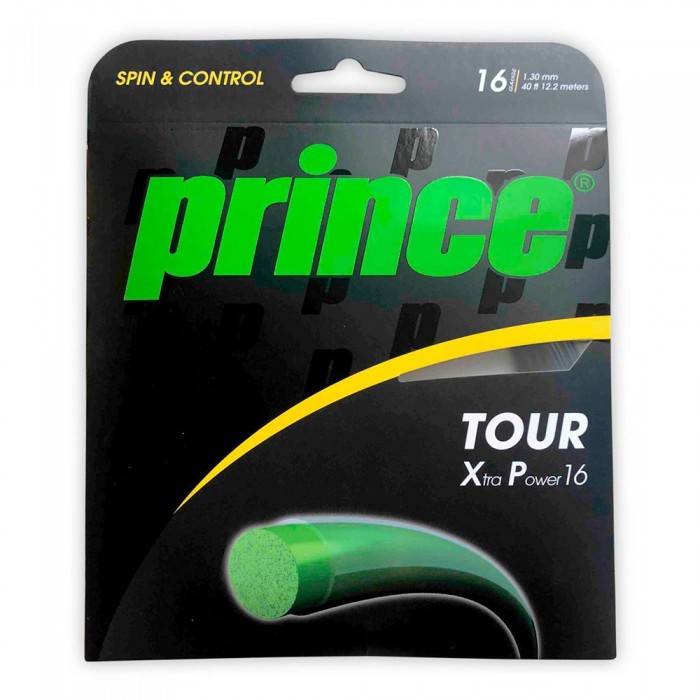 [해외]PRINCE 테니스 싱글 스트링 Tour XP 16 12.2 m 12 단위 12139655443 Black
