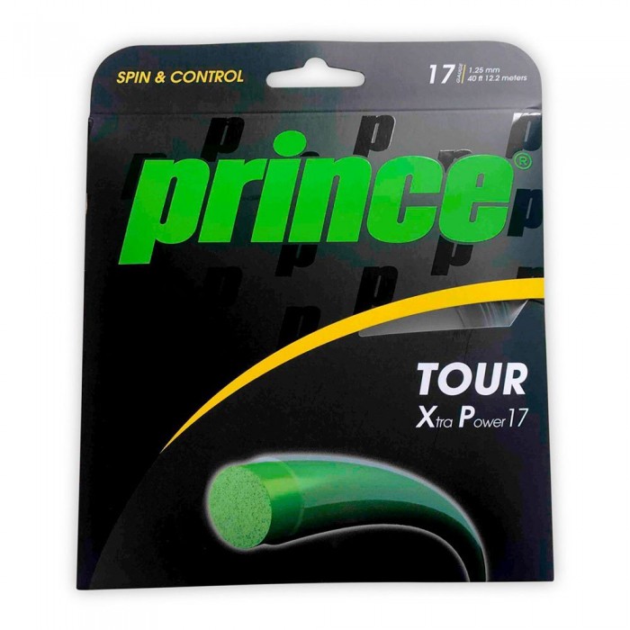 [해외]PRINCE 테니스 싱글 스트링 Tour XP 17 12.2 m 12 단위 12139655444 Black