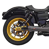 [해외]BASSANI XHAUST 2-1 Ripper Blk Fx Harley Davidson Ref:1D6B 전체 라인 시스템 9140049081 Black