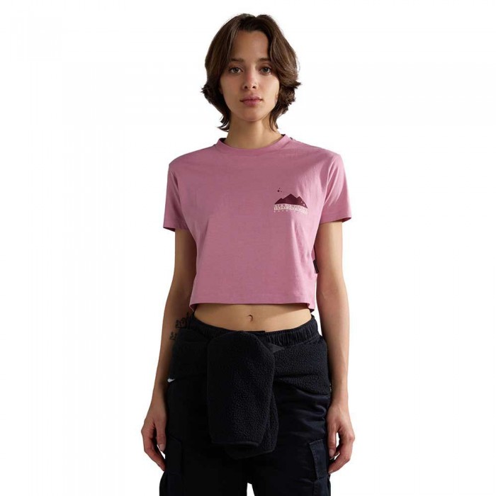 [해외]나파피리 S-로프 Crop 1 반팔 티셔츠 140072947 Pink Foxglo P87