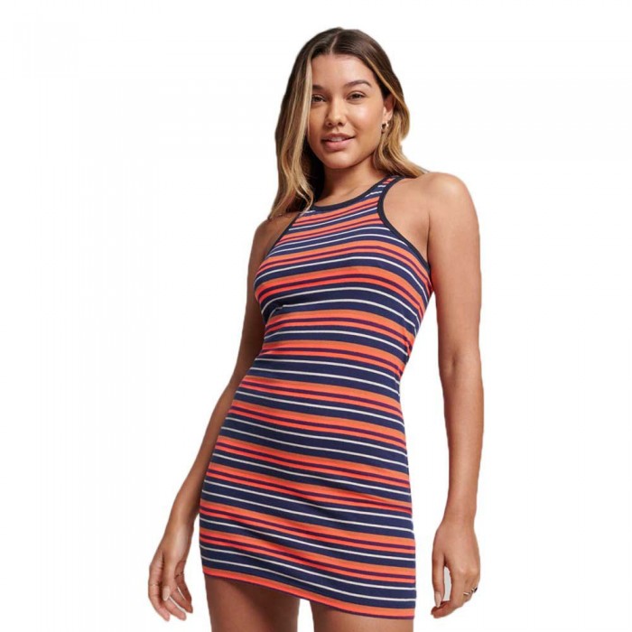 [해외]슈퍼드라이 민소매 짧은 드레스 Vintage Stripe 140130125 Cali Coral Stripe