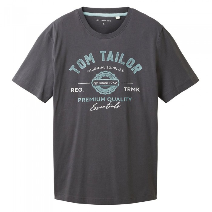 [해외]TOM TAILOR 1037735 로고 반팔 티셔츠 139908777 Tarmac Grey