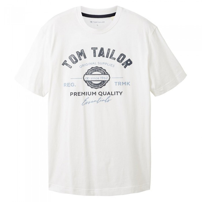 [해외]TOM TAILOR 1037735 로고 반팔 티셔츠 139908783 White