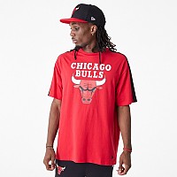 [해외]뉴에라 NBA Colour Block OS Chicago Bulls 반팔 티셔츠 139860583 Red