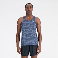 [해외]뉴발란스 Printed Accelerate 민소매 티셔츠 140132419 Grey