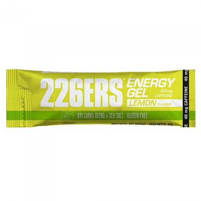 [해외]226ERS Energy Bio 80mg 40g 30 단위 카페인 레몬 에너지 젤 상자 6138250013 Green
