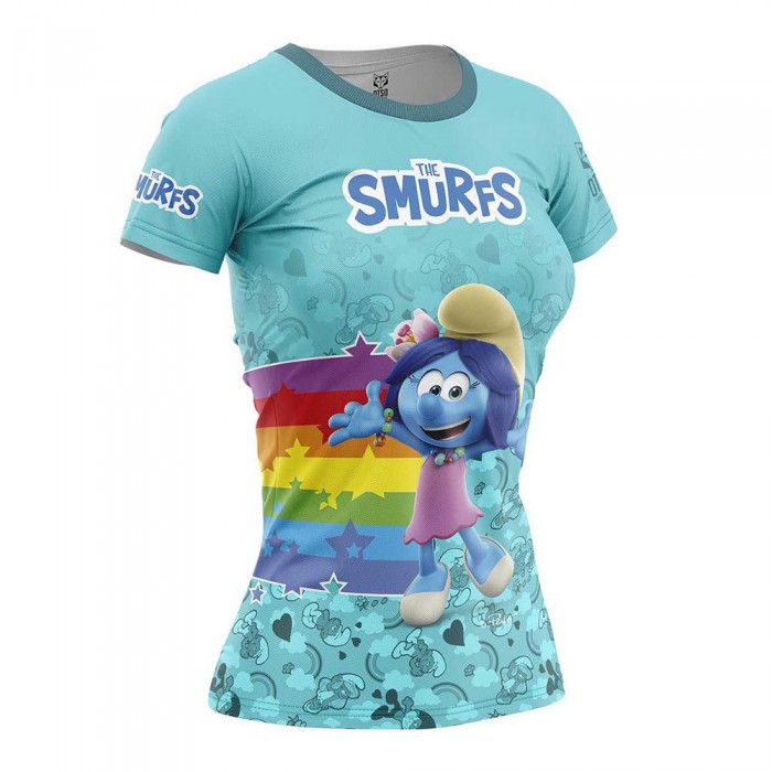 [해외]OTSO Smurfs 레인bow 반팔 티셔츠 6139974436 Light Blue