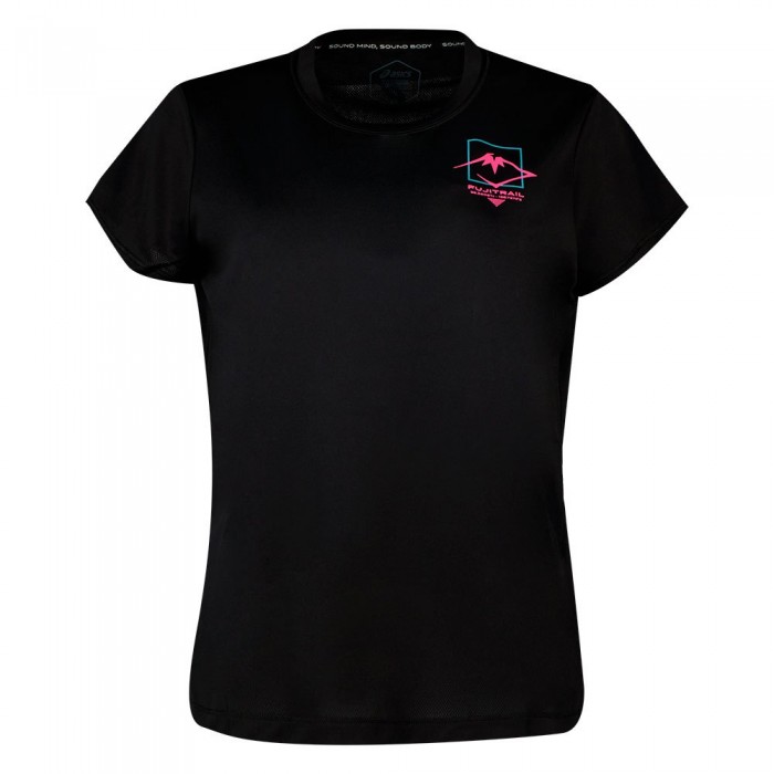 [해외]아식스 Fujitrail 로고 반팔 티셔츠 6140030111 Performance Black