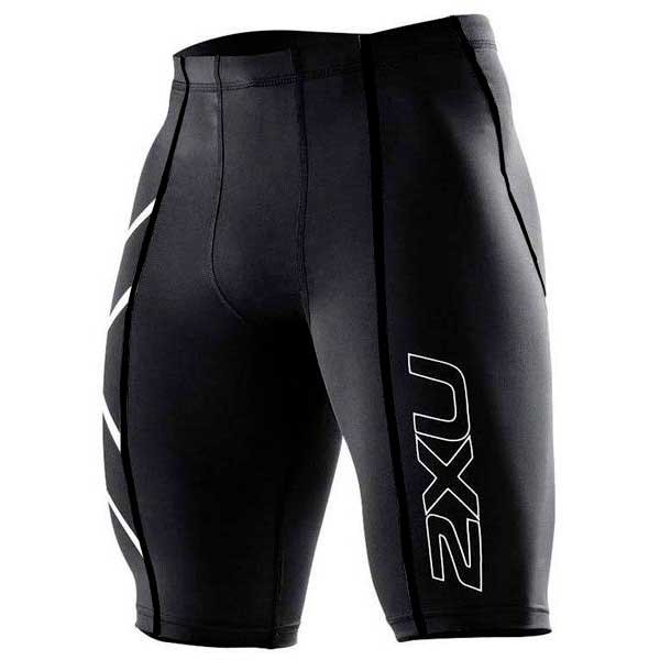 [해외]2XU Compression Logo 짧은 레깅스 61223414 Black / Silver