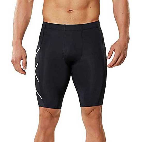 [해외]2XU Accelerate Compression 짧은 레깅스 6136887023 Black / Tango