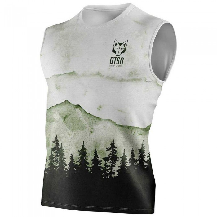 [해외]OTSO 민소매 티셔츠 Singlet 6137938101 Green Forest