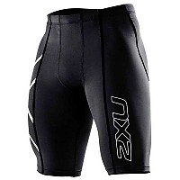 [해외]2XU Compression Logo 짧은 레깅스 71223414 Black / Silver