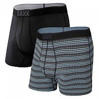 [해외]SAXX 언더웨어 Quest Brief Fly 복서 브리프 2 단위 7137912854 Sunrise Stripe / Black II