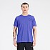 [해외]뉴발란스 Graphic Impact Run 반팔 티셔츠 7140132301 Marine Blue Heather