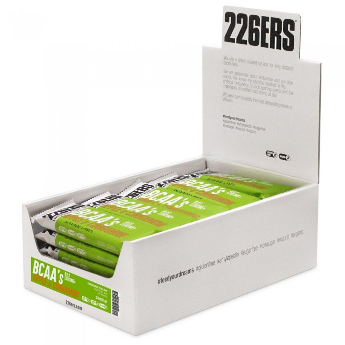 [해외]226ERS 인듀런스 Fuel BCAA´s 60g 24 단위 사과 에너지 바 상자 14138249999