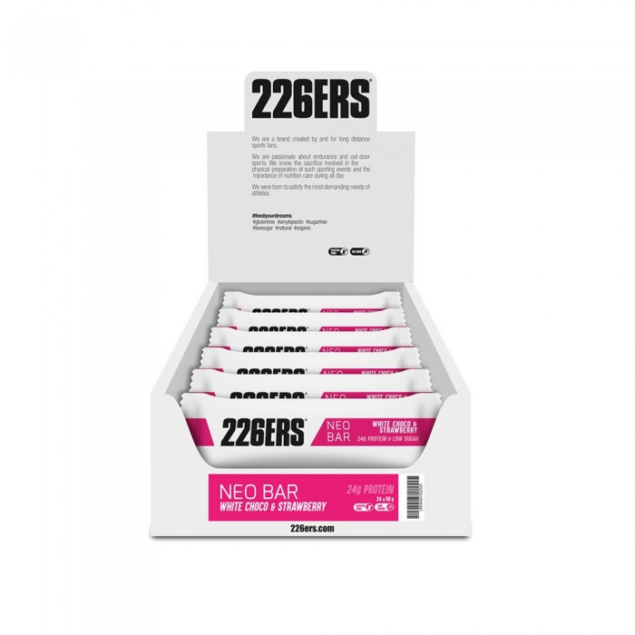 [해외]226ERS 프로틴 바 박스 바나나 & 초콜릿 Neo 24g 24 단위 14138250039 Pink