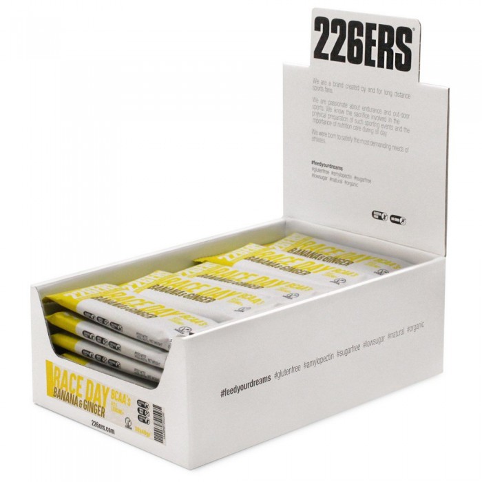 [해외]226ERS Race Day-BCAA´s 40g 30 단위 바나나 그리고 생강 에너지 바 상자 14138250052 Yellow